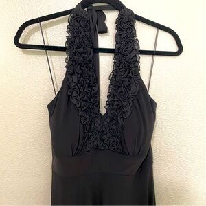 Dress Barn Flowy Halter Little Black Dress